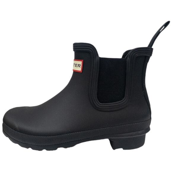 New Hunter Original Waterproof Chelsea Rain Boots Black Women's 6 - Picture 1 of 7